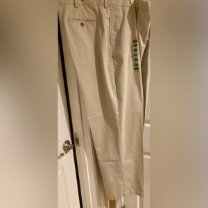 Mens L.L. Bean Cotton Wrinkle-Free Double L Chino Pants Size 46x32 New With Tags